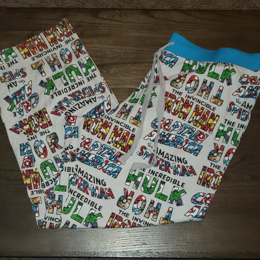 Disney Store Unisex Marvel Superhero Pajama Pant 2X